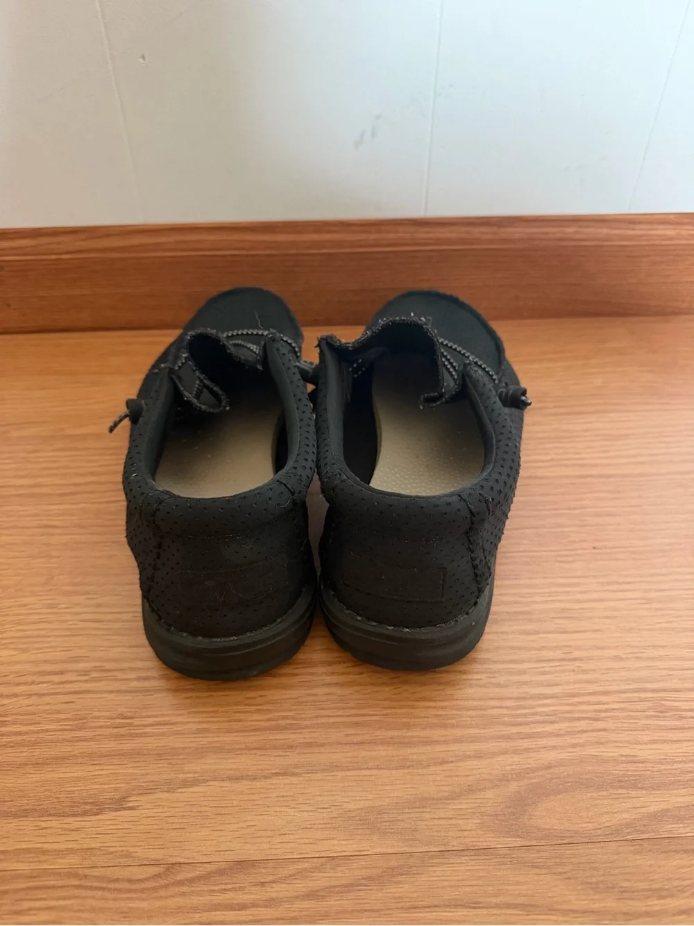 Hey Dude Men's Black Slip-On Loafers - Size: 10